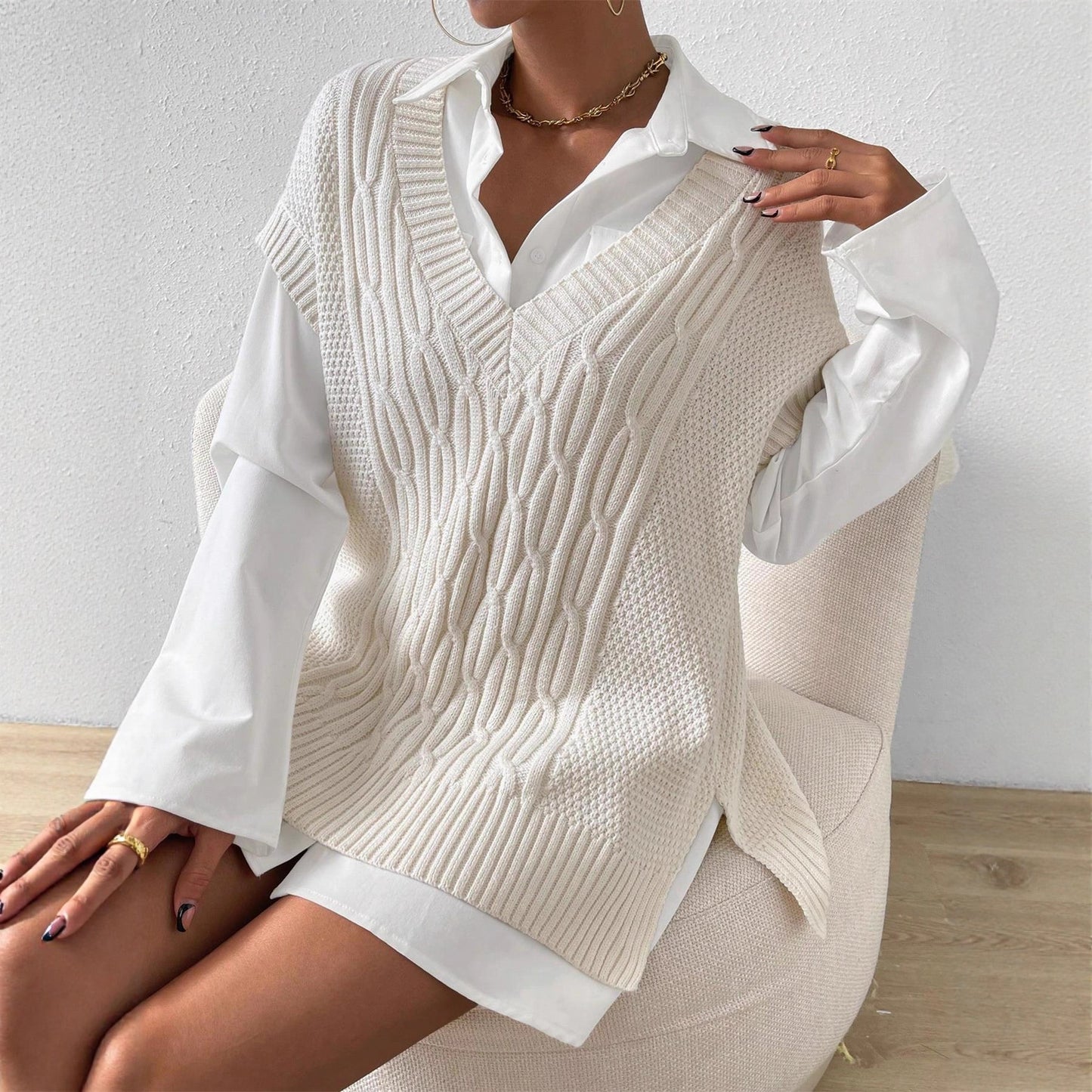 The Somerset Knit Vest – Gentle Layers, Effortless Warmth