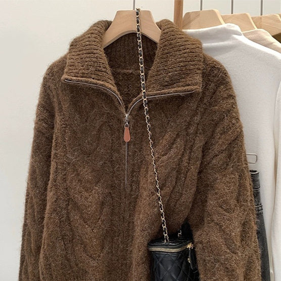 The Edinburgh Cable Coat – Cozy Structure, Winter Ease