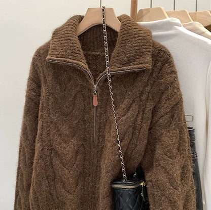 The Edinburgh Cable Coat – Cozy Structure, Winter Ease