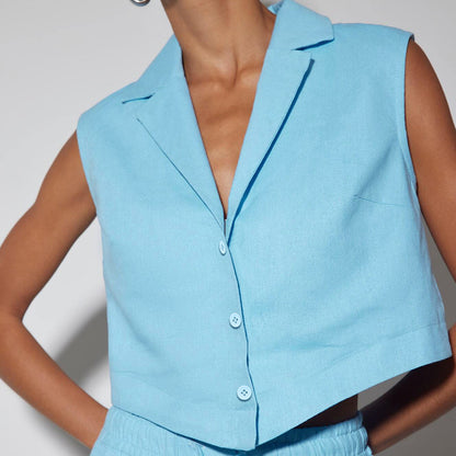 The Mayfair Vest Set – Structured Calm, Modern Grace